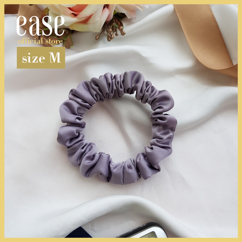 Satin Scrunchies - Best offer pack  4 ชิ้น คละสี ไซส์ได้ - Premium Satin ไม่กินผม ไม่ย้วย รัดแน่น (Warm tone/Pastel)