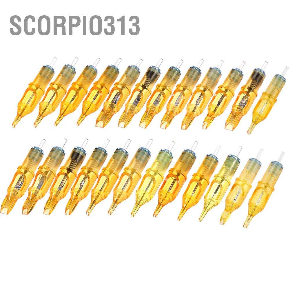 Scorpio313 เข็มสักกึ่งถาวร แบบใช้แล้วทิ้ง Rl Rm M1 Rs สําหรับเครื่องสัก 10 ชิ้น