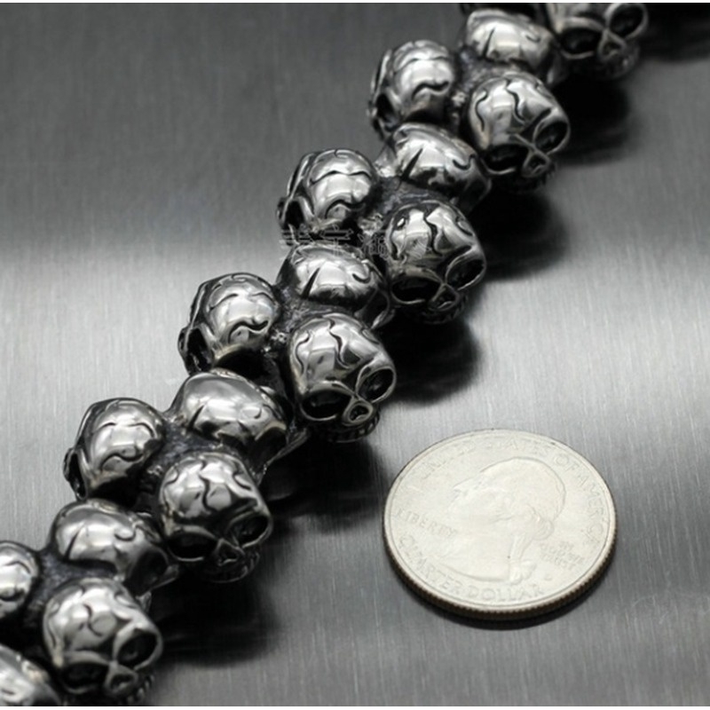 Skull Pattern Bangle for Men