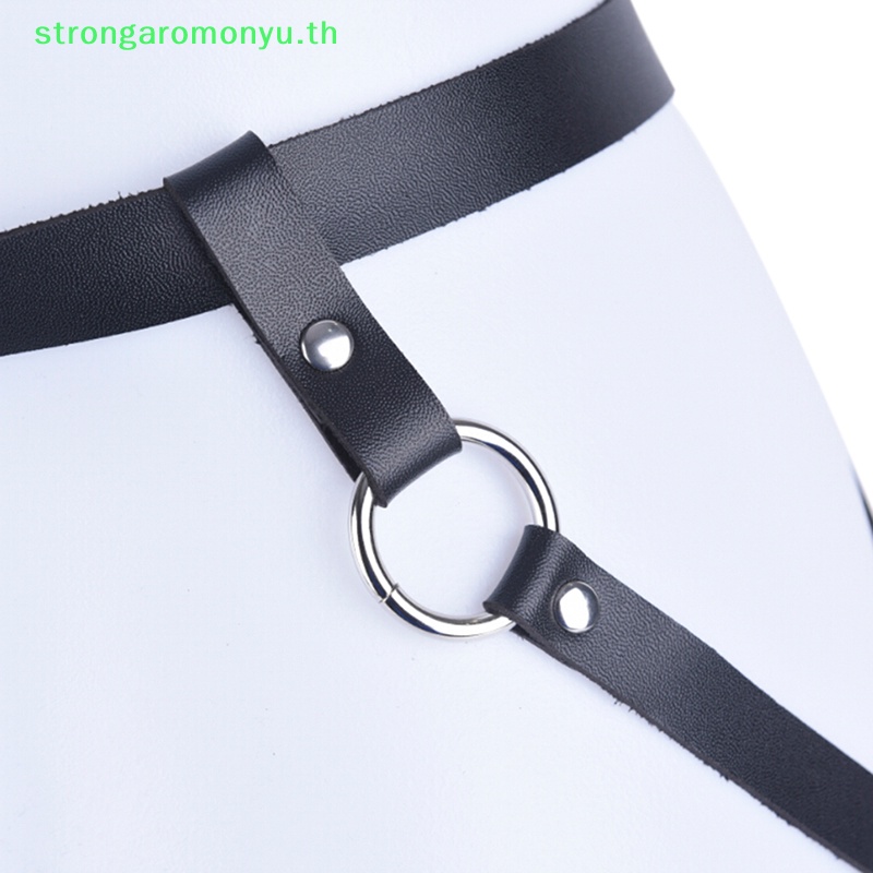 Strongaromonyu สายรัดถุงเท้าหนัง สายรัดตัว เร้าอารมณ์ ชุดชั้นในกรง สไตล์โกธิค สําหรับผู้หญิง
   Th