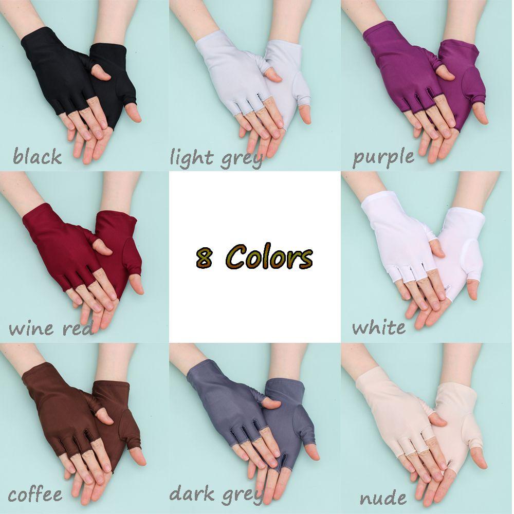 Susth ถุงมือ แบบครึ่งนิ้ว ระบายอากาศ บาง ป้องกันแสงแดด สําหรับผู้ชาย และผู้หญิง