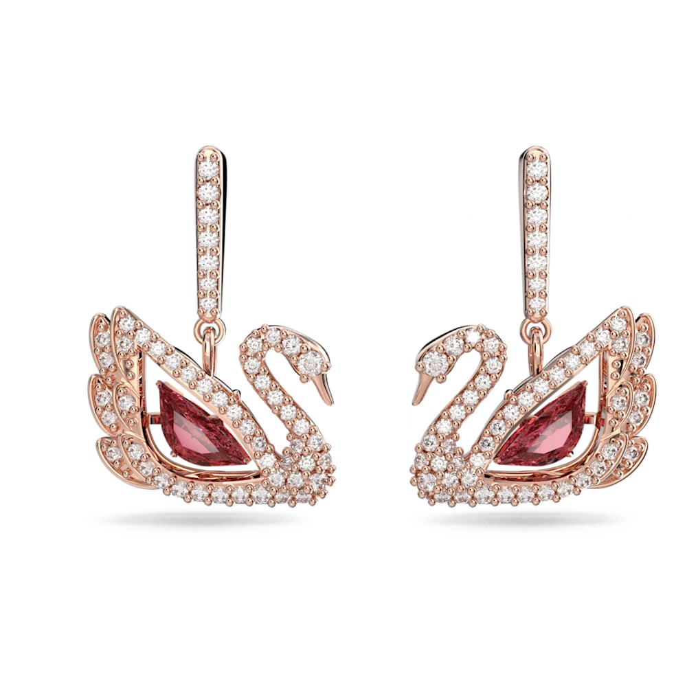 THAI S ต่างหู ต่างหูจี้  แท้ Dancing Swan teardrop-shaped earrings เครื่องประดับแฟชั่นสตรี ของแท้100%