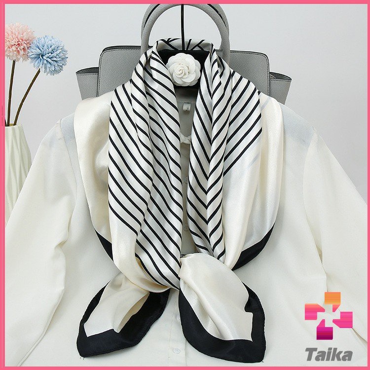 Taika ผ้าพันคอ ผ้าคลุมไหล่ สไตล์โบฮีเมียน ไหล่ ผ้าพันคอ  silk scarf
