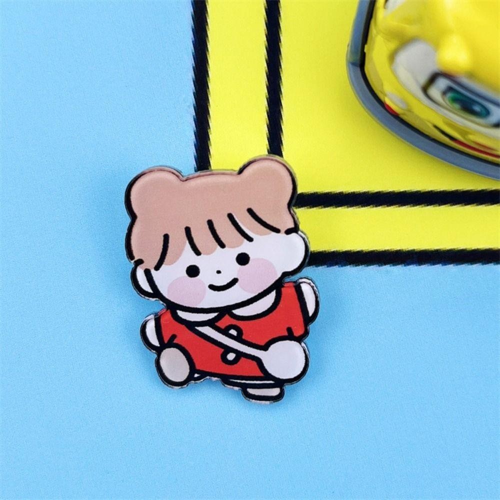 Tonfashion เข็มกลัดการ์ตูนกระต่ายน่ารัก จี้เข็มกลัดอะคริลิค