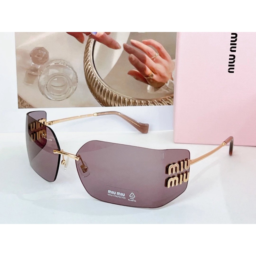 [Top Daigou Version] MIUMIU แว่นตากันแดด MU54YS สําหรับผู้หญิง