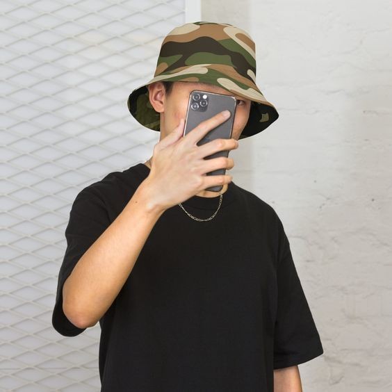 [W0080] หมวกทหาร ลายพราง กันเเดด สุ่มลาย  Bucket hat  แฟชั่น ใส่ได้ทั้งผู้หญิงผู้ชาย