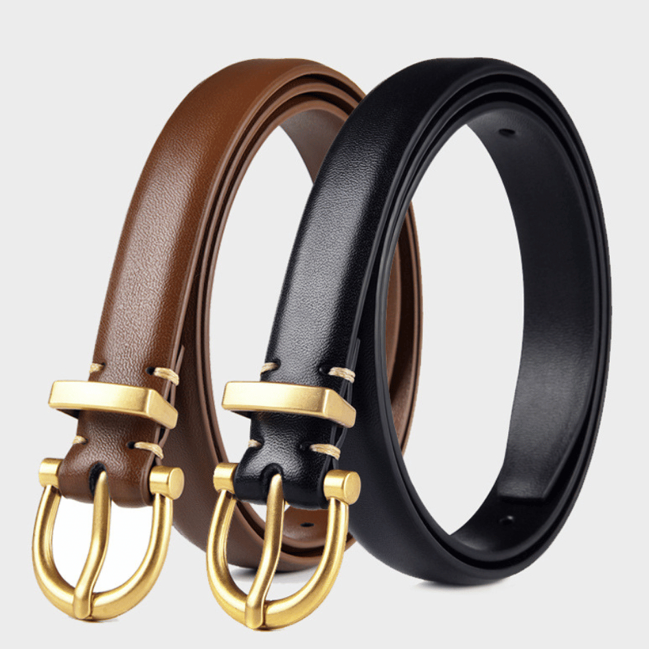 [W0090] เข็มขัดหนัง สายเล็ก มัลติฟังก์ชั่น สไตล์วินเทจ Belts เข็มขัดเกาหลี แฟชั่นสําหรับผู้หญิง
