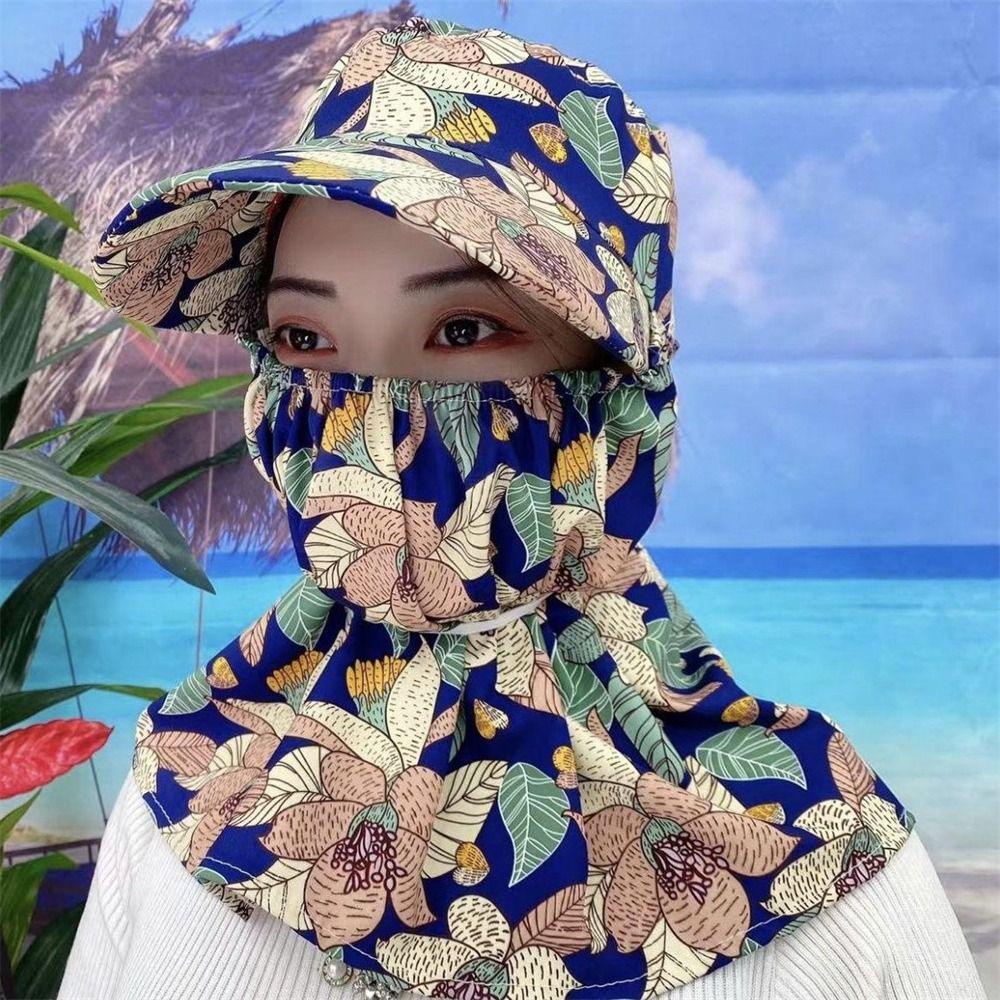 Witakey หมวกผู้หญิง กลางแจ้ง ใบหน้า และคอ ป้องกันรังสียูวี หมวกพักผ่อน