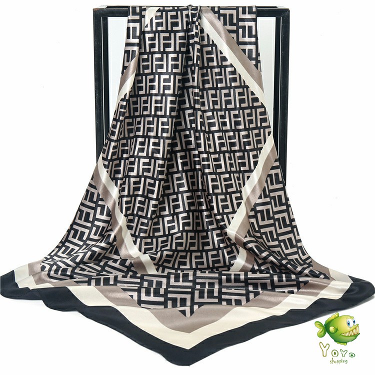 YOYO ผ้าพันคอ ผ้าคลุมไหล่ สไตล์โบฮีเมียน ไหล่ ผ้าพันคอ  silk scarf