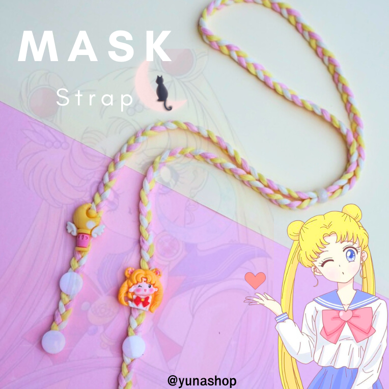 YUNA สายคล้องแมส เชือกเปีย เซเลอร์มูน