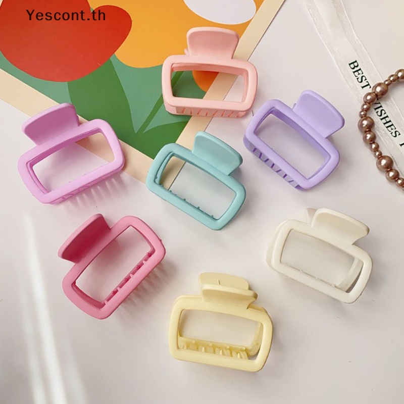 Yescont กิ๊บติดผม ทรงสี่เหลี่ยม ลายฉลาม หรูหรา สไตล์เกาหลี แฟชั่น สําหรับผู้หญิง