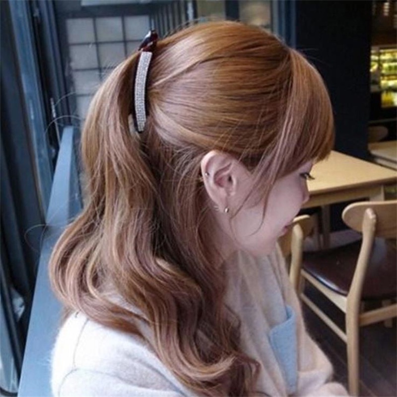 [ZOMI] แฟชั่นคริสตัลกิ๊บติดผมกล้วยคลิปดัดผมสำหรับผู้หญิง