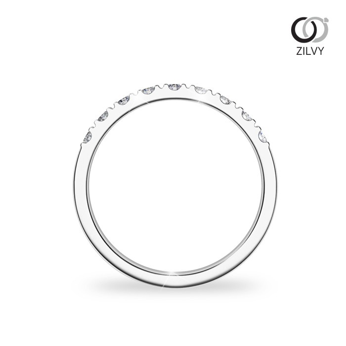 Zilvy - แหวนหญิงเพชรน้ำร้อย 0.18 กะรัต (GR1024)