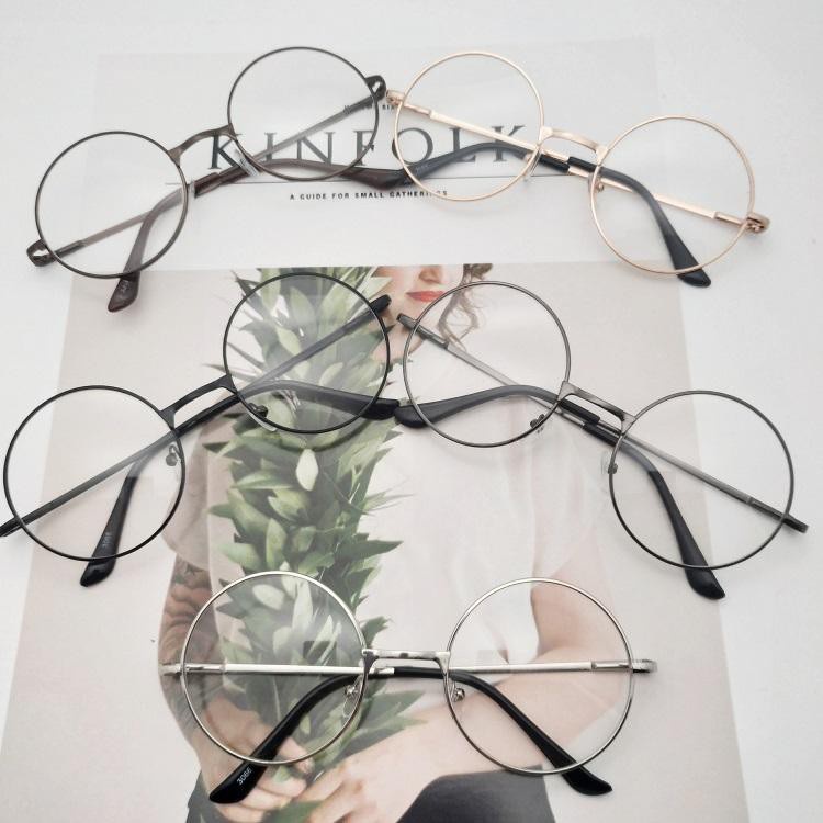 buybuytech glass แว่นตากรองแสง แว่นกรองแสง ทรงกลม รุ่น 901 Black (กรองแสงคอม กรองแสงมือถือ ถนอมสายตา)