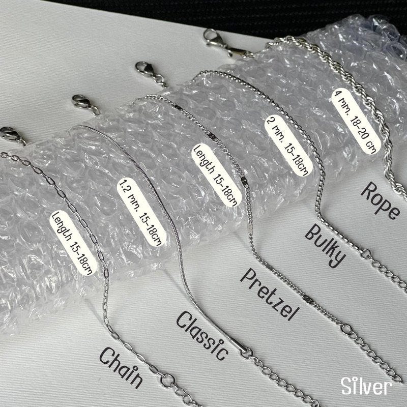 [calm] สร้อยข้อมือ กำไล สแตนเลส (1ชิ้น)
