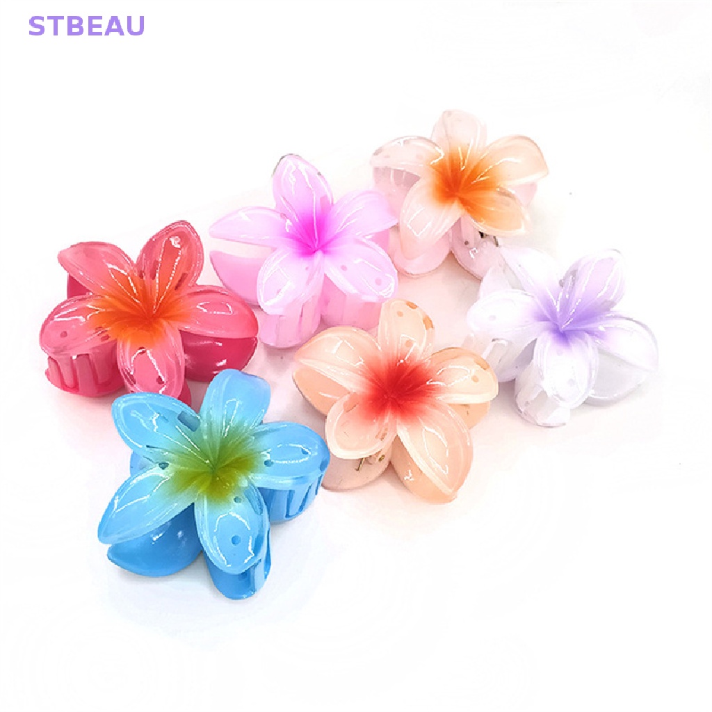 [cxSTBEAU] กิ๊บติดผม ลายดอกไม้ ขนาดใหญ่ สไตล์ฮาวาย หนา อุปกรณ์เสริมผม MME