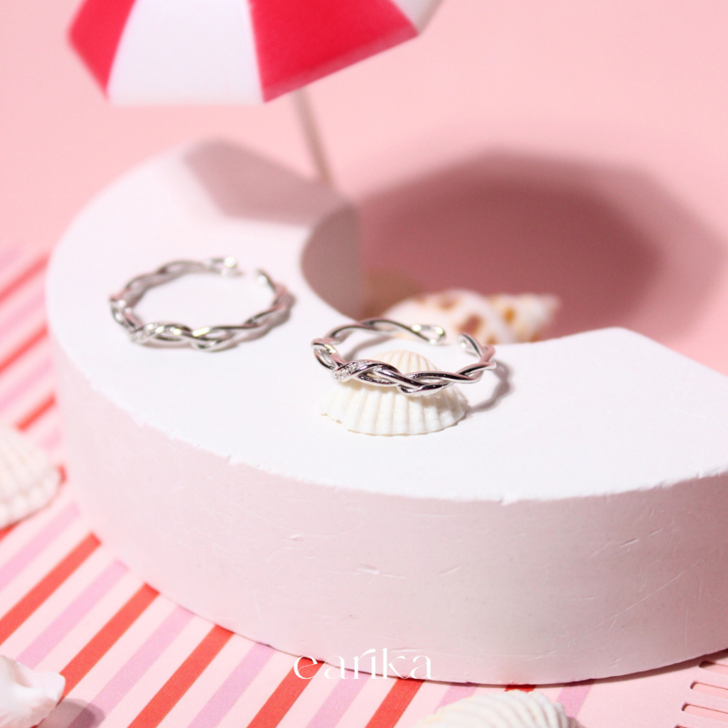 earika.earrings -  liana of the soul ring แหวนคู่เกลียว เงินแท้ เหมาะสำหรับคนแพ้ง่าย