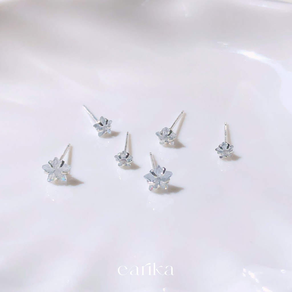 earika.earrings - ต่างหูเงินแท้ S92.5 (เจาะ) เหมาะสำหรับคนแพ้ง่าย - คอลเลคชั่นต้นเดือนมิถุนายน 2023 (2)