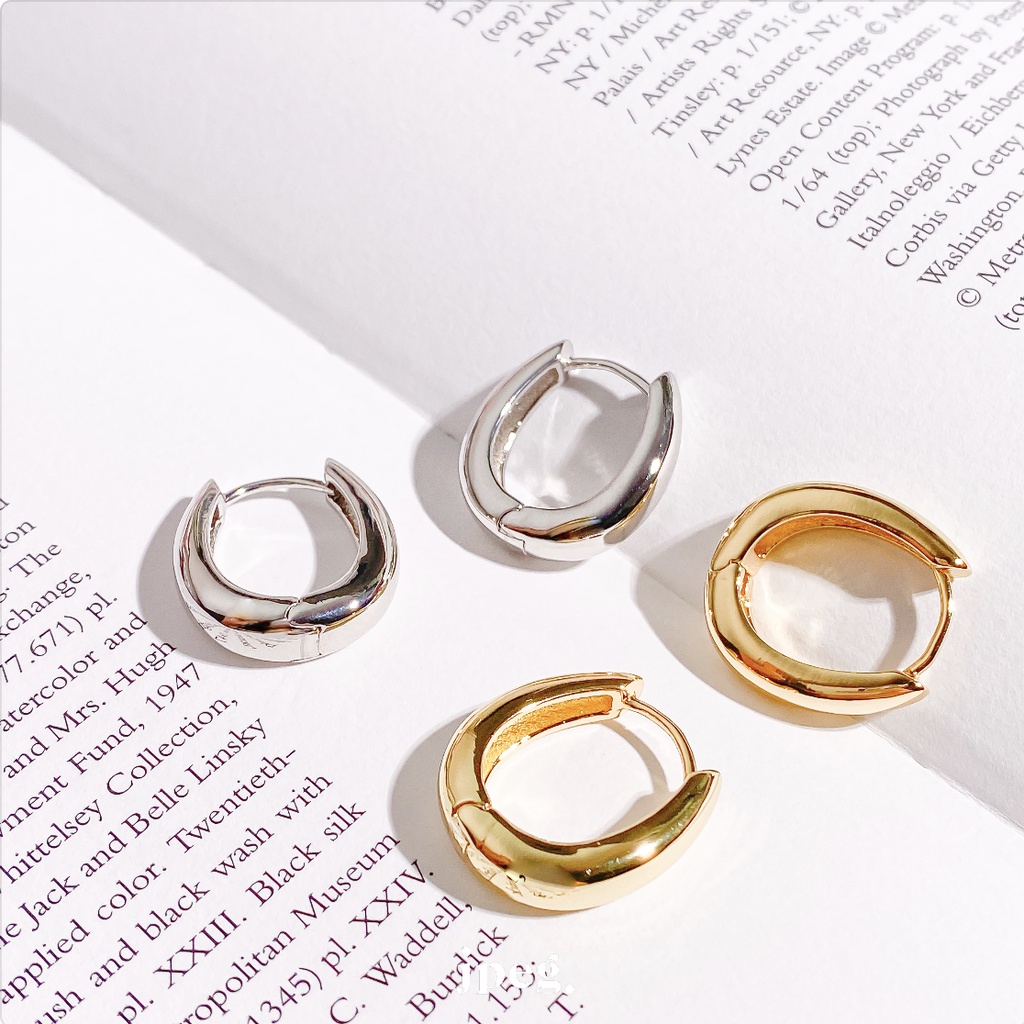 glee hoop earring (brass)