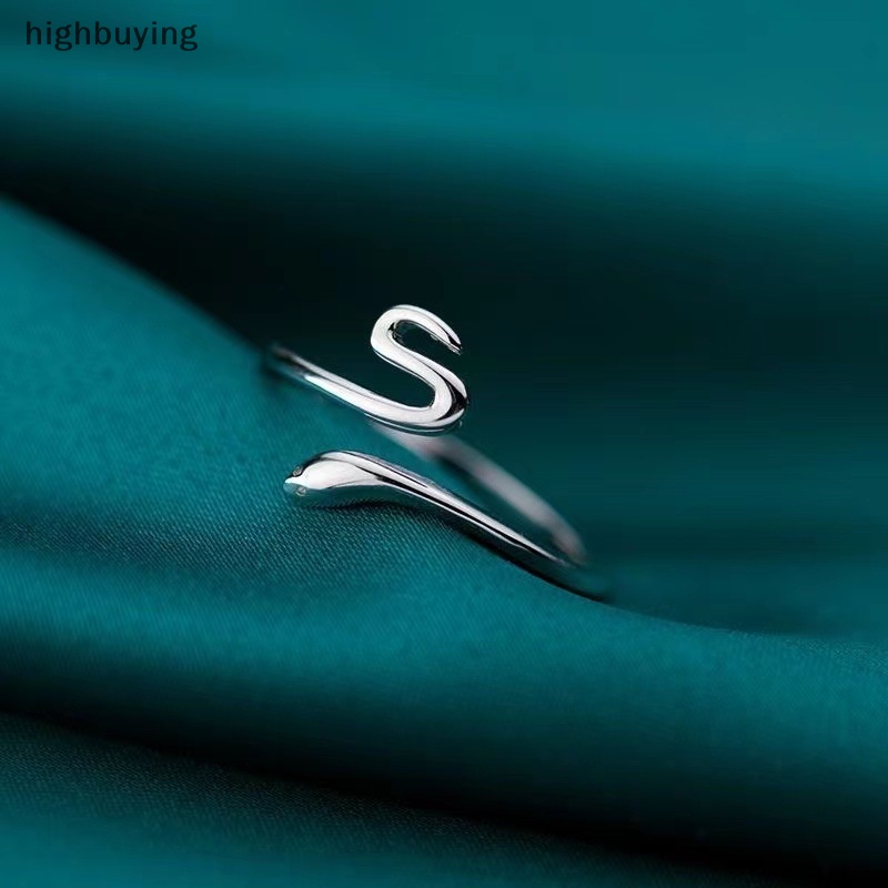 [highbuying] แหวนงู ปรับขนาดได้ สไตล์ฮิปฮอป เรียบง่าย สําหรับผู้หญิง สินค้าใหม่ พร้อมส่ง