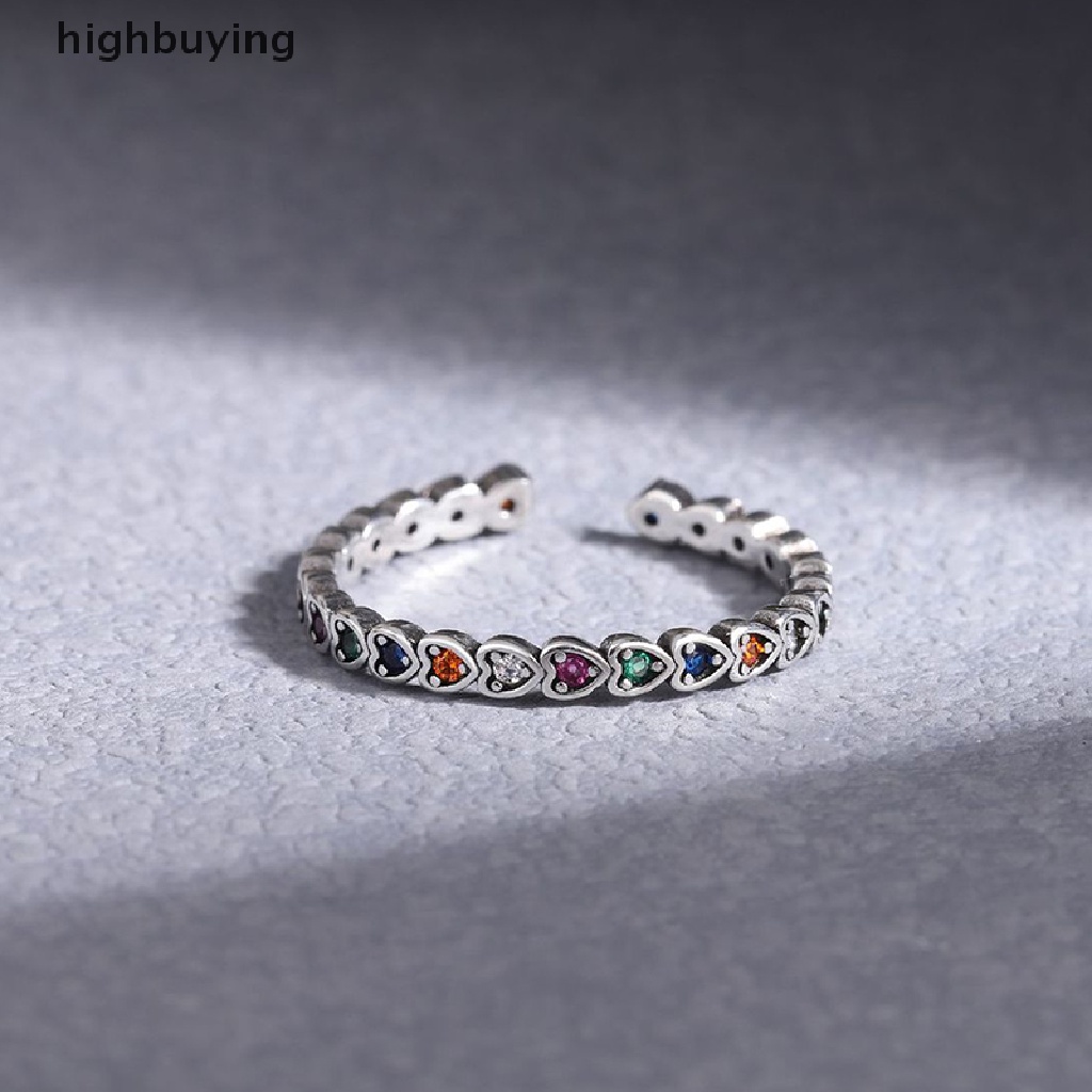 [highbuying] ใหม่ แหวนเงินแท้ 925 ประดับเพทาย เพชร รูปหัวใจ น้ําผึ้ง หรูหรา สําหรับผู้หญิง พร้อมส่ง