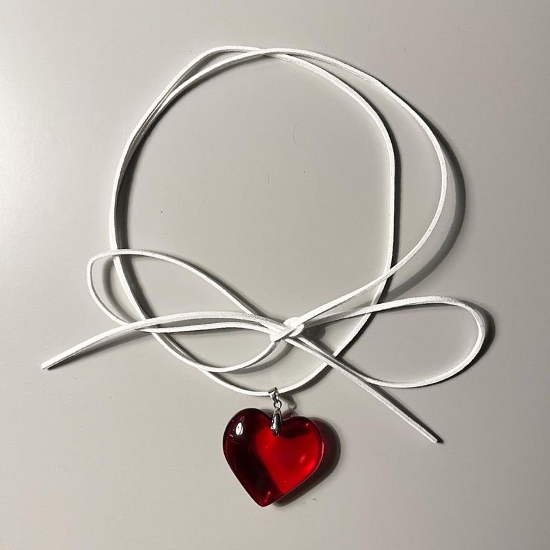 i/flower/you รุ่น glassy heart (red color)