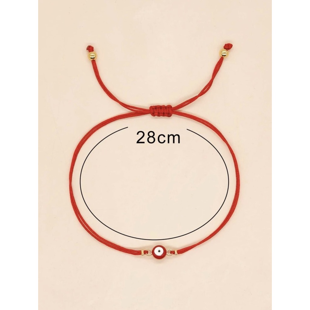 mini red Evil eye Nazar eye  bracelet กำไลมงคล ปกป้องผู้สวมใส่ ความสัมพันธ์ H101