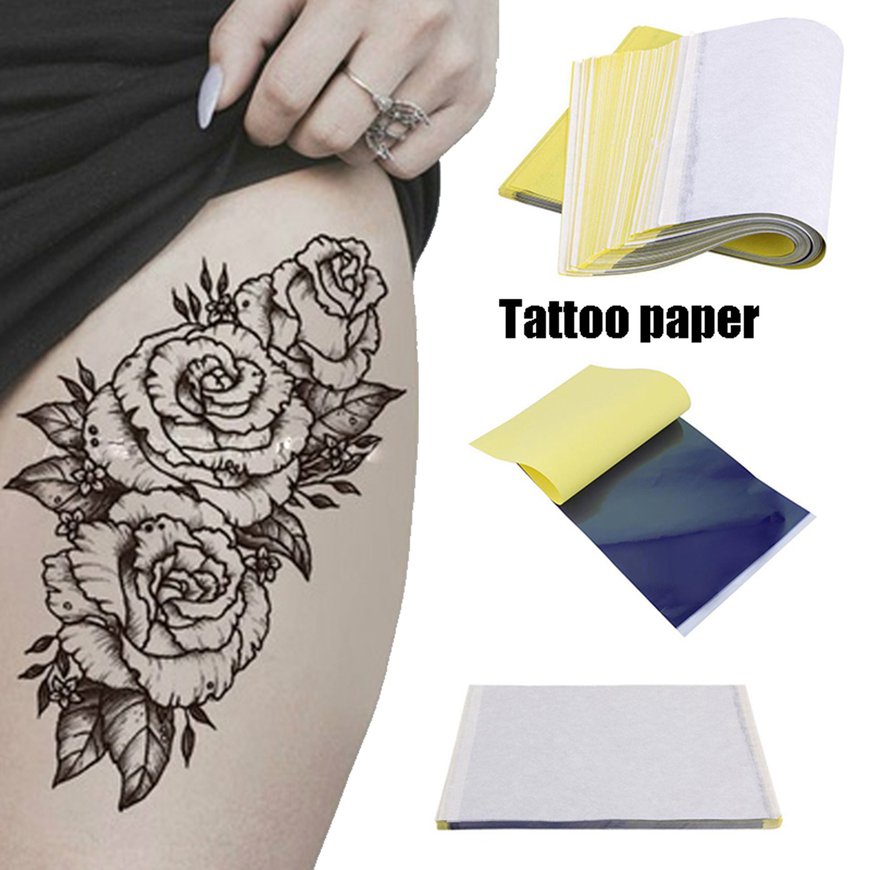 กระดาษลอกลาย ลายฉลุ คาร์บอน 4 ชั้น สําหรับลอกลายรอยสัก