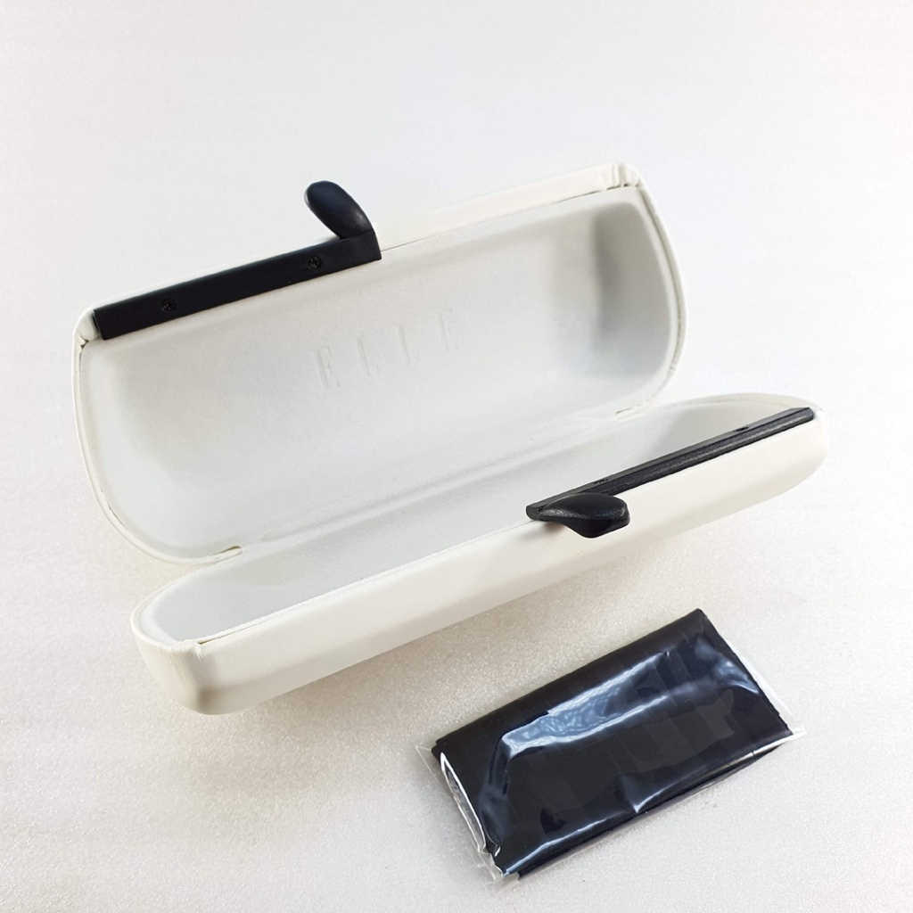 กล่องแว่น ELLE +ผ้าเช็ดแว่น / กล่องแว่นตา แบรนด์แท้ แอล / กล่องแว่นพร้อมผ้าเช็ดแว่น Microfiber