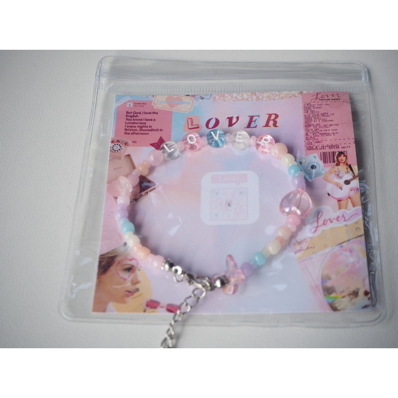กำไลลูกปัด สร้อยข้อมือลูกปัด Lover   Taylor Swift