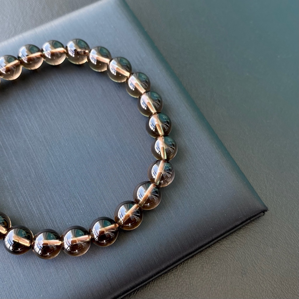 กำไลหินแท้ สโมคกี้ควอตซ์ (Smoky Quartz) 6-10mm