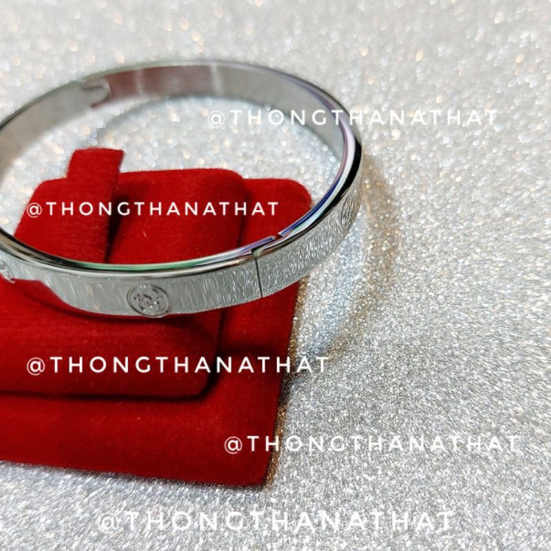 กำไลโอม กำไลพระพิฆเนศ เทพเจ้าแห่งความสำเร็จ ** หน้าเล็ก 6 mm.**