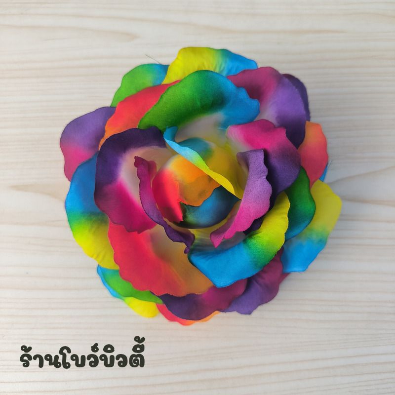 กิ๊บดอกกุหลาบ กิ๊บติดผมดอกไม้ เครื่องประดับผมนางรำ พร้อมส่ง