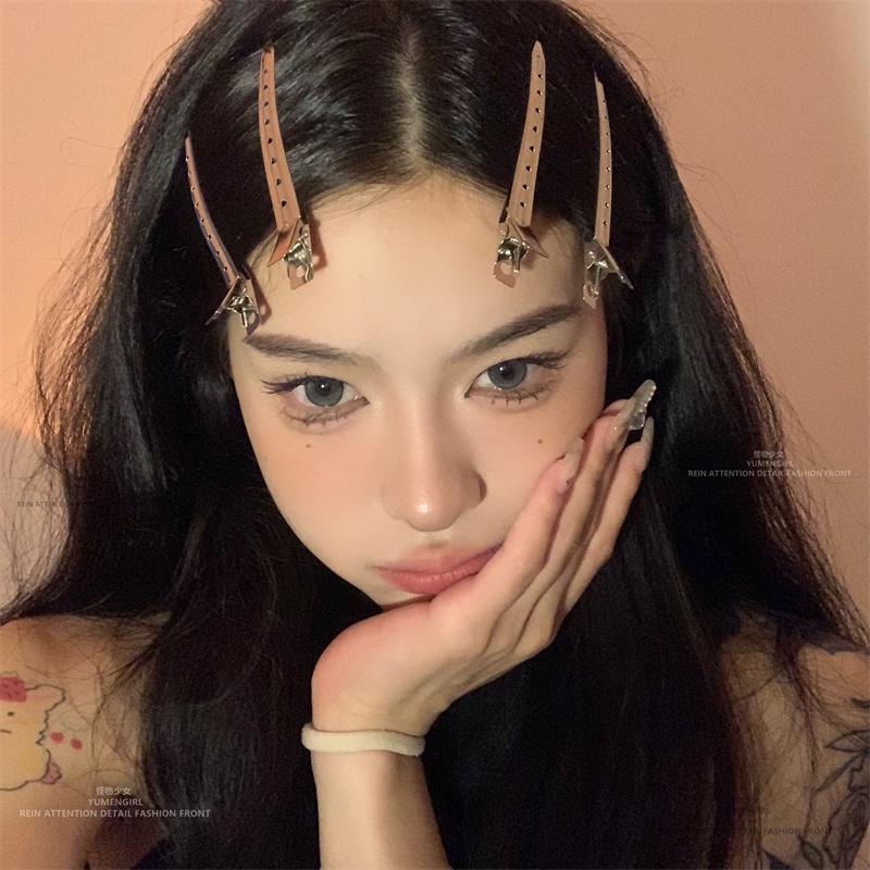 กิ๊บติดผม ด้านข้างยาว สุดเท่ เครื่องประดับ สําหรับเด็กผู้หญิง