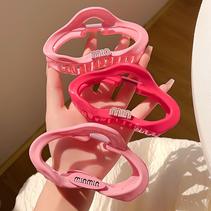 กิ๊บติดผม รูปก้อนเมฆน่ารัก สีชมพู แฟชั่นฤดูร้อน สําหรับผู้หญิง