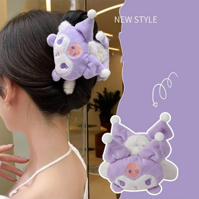 กิ๊บติดผม รูปตุ๊กตาการ์ตูน Cinnamoroll Sanrio Kuromi น่ารัก สองด้าน เครื่องประดับ สําหรับผู้หญิง