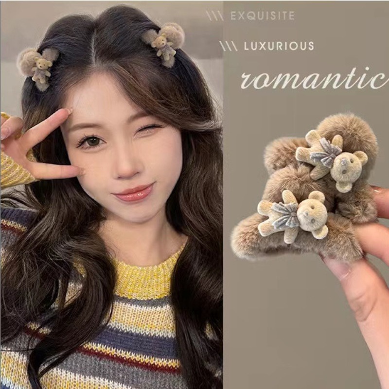 กิ๊บติดผม รูปตุ๊กตาหมี กระต่ายน่ารัก สําหรับเด็กผู้หญิง