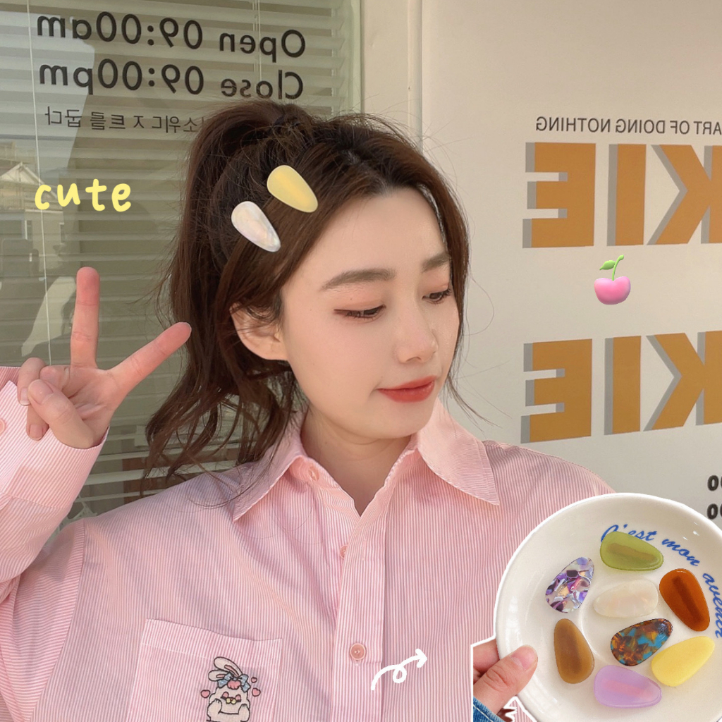 กิ๊บติดผม รูปหยดน้ํา ขนาดเล็ก น่ารัก เครื่องประดับ แฟชั่นสําหรับผู้หญิง