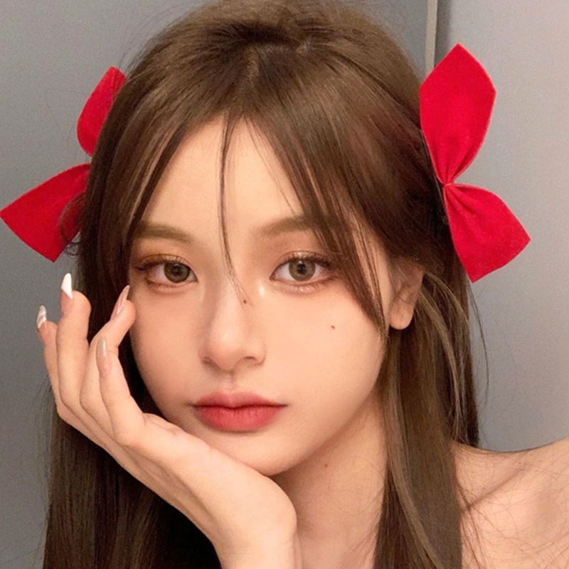 กิ๊บติดผม รูปโบว์น่ารัก ประดับโบว์น่ารัก สไตล์ Y2k สําหรับผู้หญิง