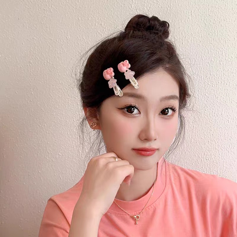 กิ๊บติดผม ลายการ์ตูนหมีน่ารัก สําหรับเด็กผู้หญิง