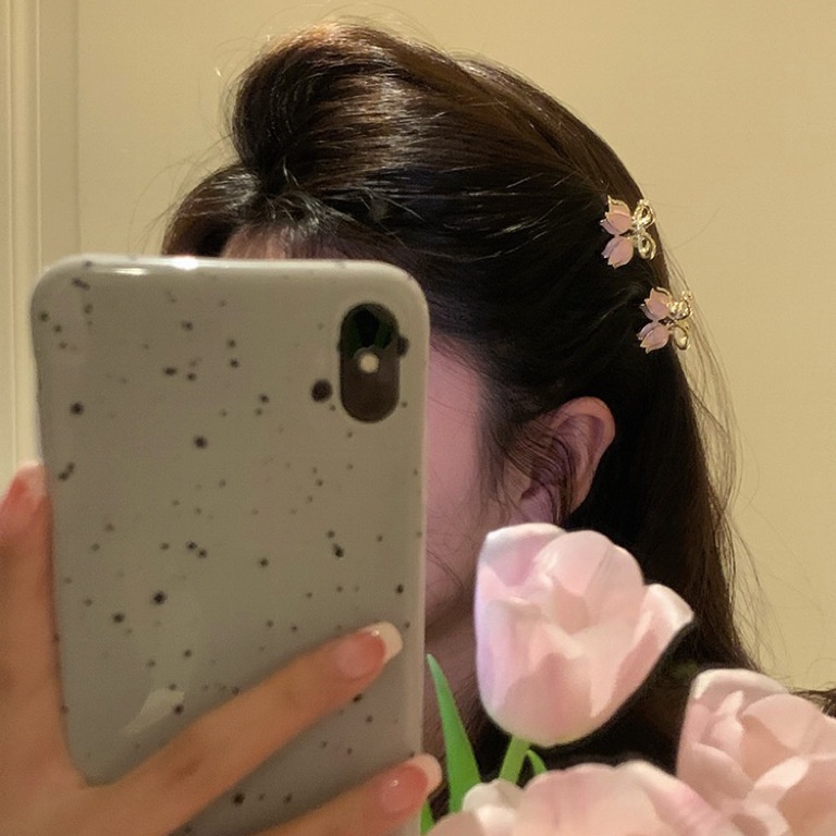 กิ๊บติดผม โลหะผสม พลอยเทียม รูปผีเสื้อ ดอกไม้ ขนาดเล็ก เครื่องประดับ สําหรับผู้หญิง