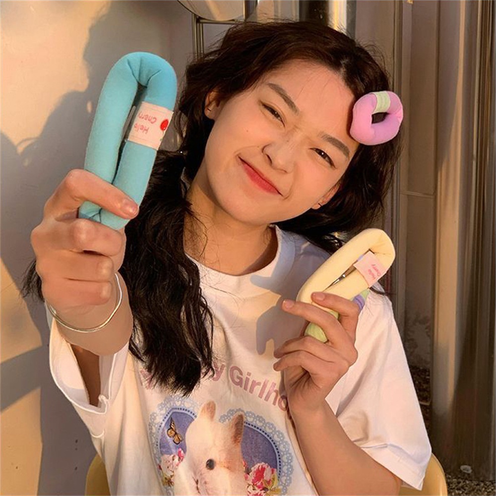 กิ๊บติดผมฟองน้ํา ขนาดใหญ่ น่ารัก สีครีม เครื่องประดับ สําหรับผู้หญิง
