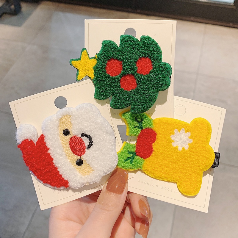 กิ๊บติดผมลายการ์ตูนต้นคริสต์มาส Snowman 1 ชิ้น