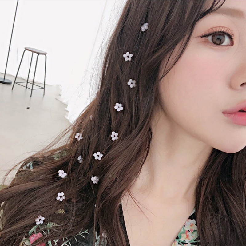 กิ๊บติดผมหางม้า แบบถัก ประดับพู่ ลายดอกไม้น่ารัก สวยหรู แฟชั่นแฟรี่ สําหรับผู้หญิง