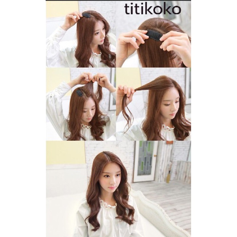 กิ๊ปเพิ่มวอลุ่มให้เส้นผมดูพองมีวอลุ่มเฉพาะจุด แบบเจ้าหญิงPrincess Bump Volume Velcro Up Tool รหัสh-13