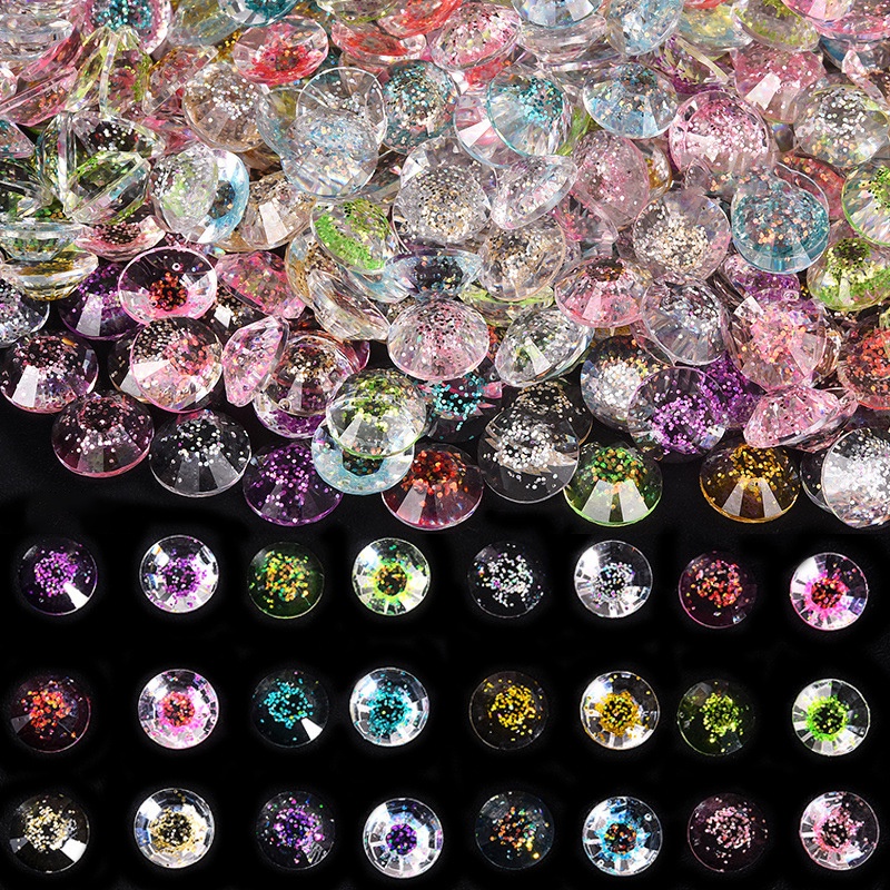 ขวดเรซิ่น ประดับเพชรเทียม พลอยเทียม รูปดาว สําหรับตกแต่งเล็บ Diy