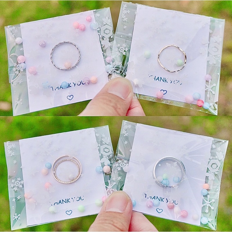 ของแถมลูกค้า ของจีบลูกค้า ของปัจฉิม แหวนคละแบบ มินิมอล น่ารักๆ หลากหลายแบบ