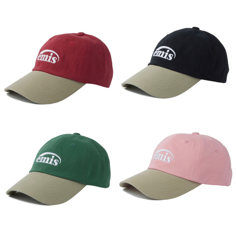 ของแท้/พร้อมส่ง✨ หมวก emis   รุ่น new logo mix / corduroy wappen ball cap