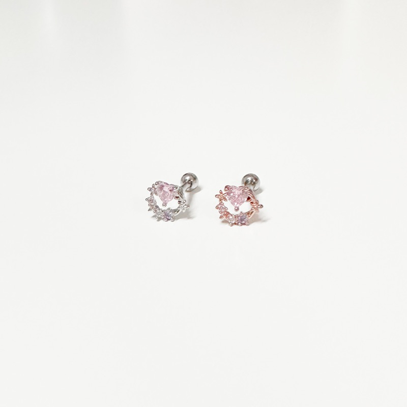 จิวหูเกาหลี ก้านแสตนเลสเกรดเครื่องมือแพทย์ Surgical Stainless Steel no.748_836
