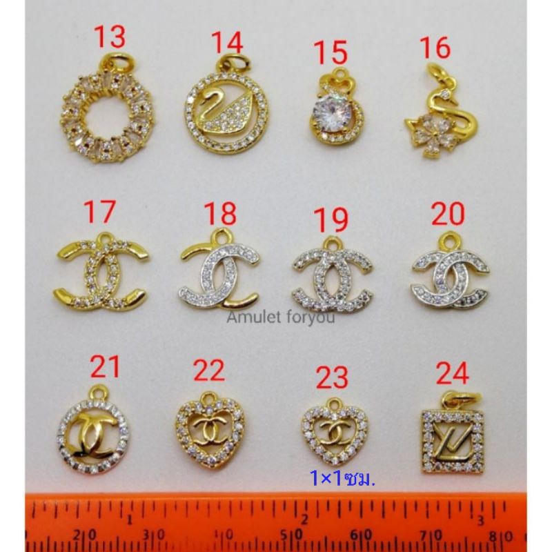 จี้ทอง 18k ฝังเพชร czแท้ (พร้อมห่วงกลม)​